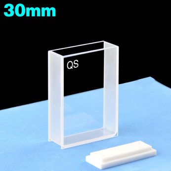 Quartz 30mm Large Surface Light-
Transmitting Cuvette, 10.5ml, Sintered 83, Two-way Light, PTFE Cap, 1pc/ea, C302CR5