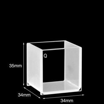 Quartz 30mm Standard  Cuvette, 27ml, Sintered 83, Two-way Light, No Cover, 1pc/ea, C302CR6