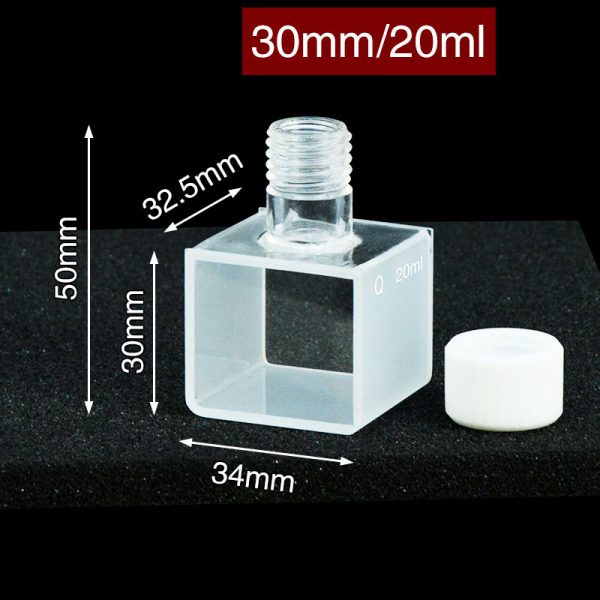 C302TS1 30mm Screw Cap Sample Cell 20ml Two way Light Screw Cap 1pc ea