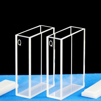Quartz 30mm Fluorescence Cuvette, 10.5ml, Sintered 80, Four-Way Light, PTFE Cap, Pack of Two, C304CA1