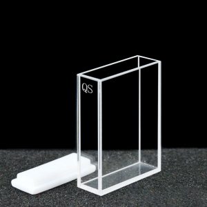 Quartz 30mm Fluorescence Cuvette, 10.5ml, Molded 83, Four-Way Light, PTFE Cap, 1pc/ea, C304CE