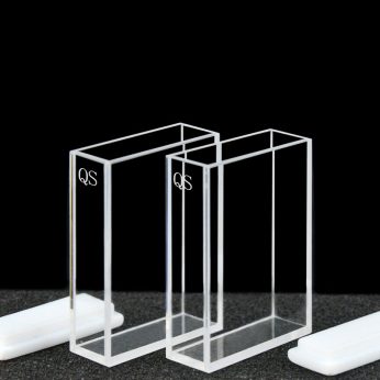 Quartz 30mm Fluorescence Cuvette, 10.5ml, Molded 83, Four-Way Light, PTFE Cap, Pack of Two, C304CE1