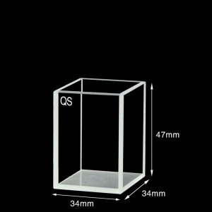 Quartz 30mm Standard  Cuvette, 36ml, Sintered 83, Four-Way Light, No Cover, 1pc/ea, C304CR6