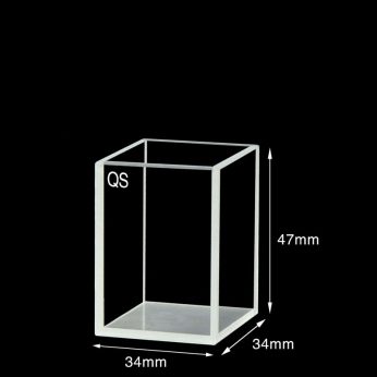 Quartz 30mm Standard  Cuvette, 36ml, Sintered 83, Four-Way Light, Quartz Cover, 1pc/ea, C304CR6