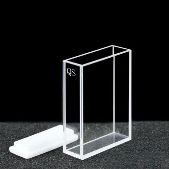 Quartz 30mm Fluorescence Cuvette, 10ml, Sintered 80, Five-Way Light, PTFE Cap, 1pc/ea, C305CA2