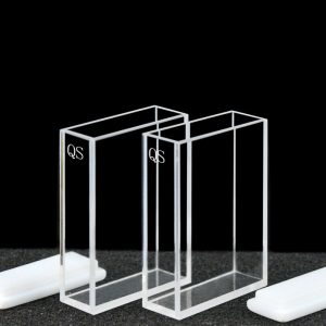 Quartz 30mm Fluorescence Cuvette, 10ml, Sintered 80, Four-Way Light, PTFE Cap, Pack of Two, C305CA3