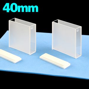 Glass 40mm Glass Cuvette, 14ml, Sintered 80, Two-way Light, PTFE Cap, Pack of Two, C402CA4