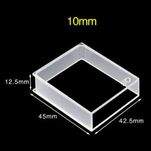 Quartz 10mm Path / 40mm Body Large Surface Cuvette, 14ml, Sintered 83, Two-way Light, PTFE Cap, C402CL