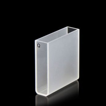 Quartz 40mm Standard Cuvette, 14ml, Sintered 83, Two-way Light, PTFE Cap, 1pc/ea, C402CR