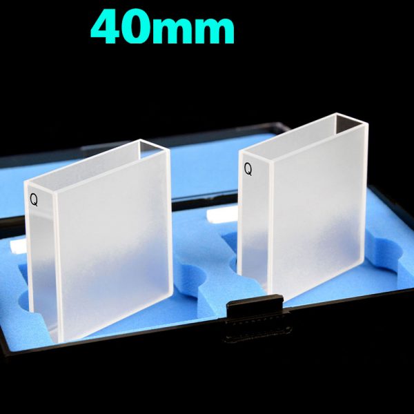C402CR1 40mm Standard Cuvette 14ml Two way Light PTFE Cap Pack of Two