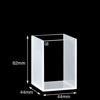 Quartz 40mm Standard  Cuvette, 96ml, Sintered 83, Two-way Light, No Cover, 1pc/ea, C402CR10