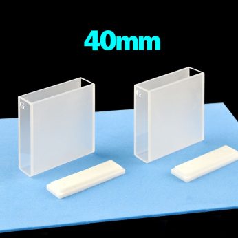 Glass 40mm Glass Cuvette, 14ml, Sintered 83, Two-way Light, PTFE Cap, Pack of Two, C402CR2