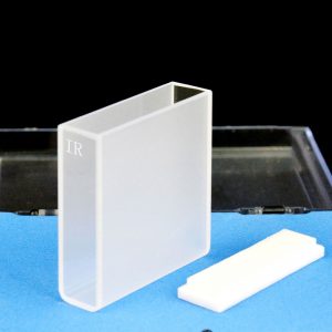 Quartz 40mm Infrared Cuvette, 14ml, Sintered 83, Two-way Light, PTFE Cap, 1pc/ea, C402CR6