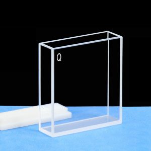 Quartz 40mm Fluorescence Cuvette, 15ml, Sintered 80, Four-Way Light, PTFE Cap, 1pc/ea, C404CA