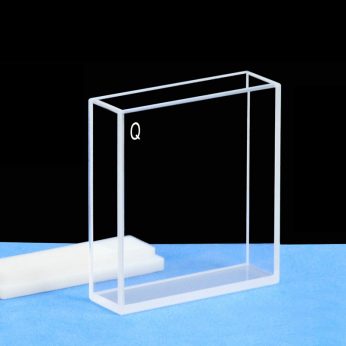 Quartz 40mm Fluorescence Cuvette, 15ml, Sintered 80, Four-Way Light, PTFE Cap, 1pc/ea, C404CA