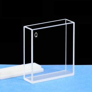 Quartz 40mm Fluorescence Cuvette, 13ml, Sintered 80, Four-Way Light, PTFE Cap, 1pc/ea, C404CA2