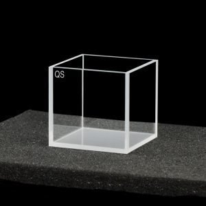 Quartz 40mm Fluorescence Cuvette, 64ml, Sintered 83, Four-Way Light, 1pc/ea, C404CR1