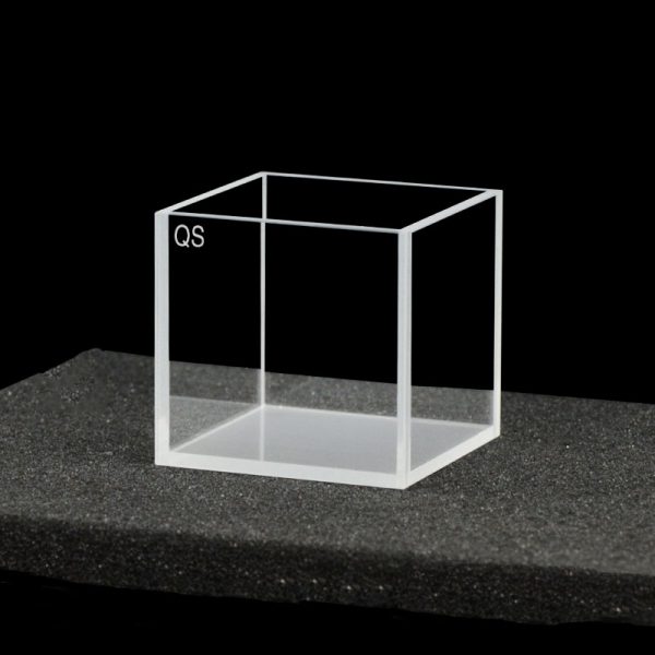 C404CR1 40mm Fluorescence Cuvette 64ml Four Way Light Quartz Cover 1pc ea