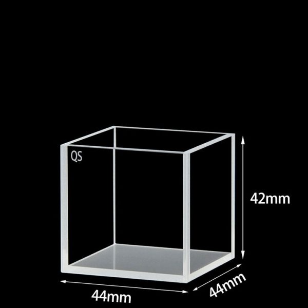 C404CR3 40mm Standard Cuvette 64ml Four Way Light Quartz Cover 1pc ea