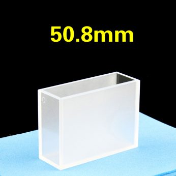 Quartz 50.8mm Cuvette, 30ml, Standard 80, Two-way Light, PTFE Cap, 1pc/ea, C50.82CS