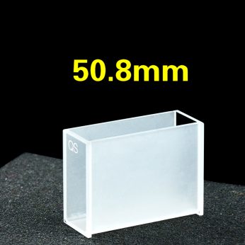 Quartz 50.8mm Acid And Alkali Resistant
 Cuvette, 30ml, Standard 80, Two-way Light, PTFE Cap, 1pc/ea, C50.82CS1