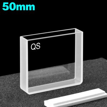 Quartz 50mm Large Surface Light-
Transmitting Cuvette,  17.5ml, Molded 83, Two-way Light, PTFE Cap, 1pc/ea, C502CE3