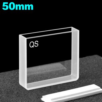 Quartz 50mm Large Surface Light-
Transmitting Cuvette, 17.5ml, Molded 83, Two-way Light, PTFE Cap, 1pc/ea, C502CE4
