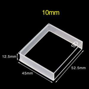 Quartz 10mm Path / 50mm Body Large Surface Cuvette, 17.5ml, Sintered 83, Two-way Light, PTFE Cap, C502CL