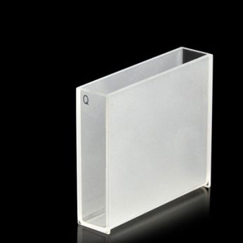 Quartz 50mm Standard Cuvette, 17.5ml, Standard 80, Two-way Light, PTFE Cap, 1pc/ea, C502CS1