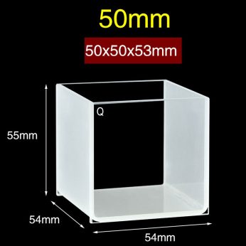 Quartz 50mm Fluorescence Cuvette, 125ml, Standard 80, Two-way Light, Quartz Cover, 1pc/ea, C502CS5