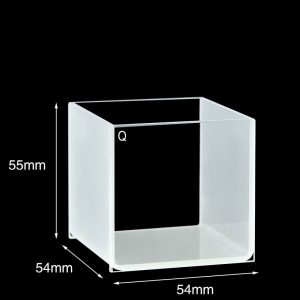 Quartz 50mm Standard Cuvette, 125ml, Sintered 83, Two-way Light, No Cover, 1pc/ea, C502CS7