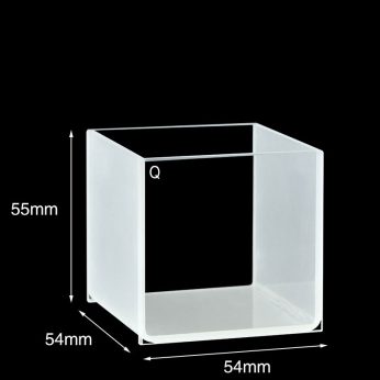 Quartz 50mm Standard  Cuvette, 125ml, Standard 80, Two-way Light, Quartz Cover, 1pc/ea, C502CS7