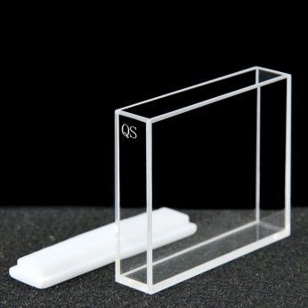 Quartz 50mm Fluorescence Cuvette, 17.5ml, Molded 83, Four-Way Light, PTFE Cap, 1pc/ea, C504CE2