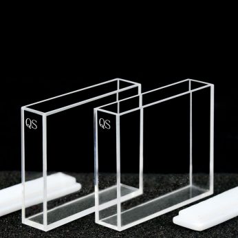 Quartz 50mm Fluorescence Cuvette, 17.5ml, Molded 83, Four-Way Light, PTFE Cap, Pack of Two, C504CE3