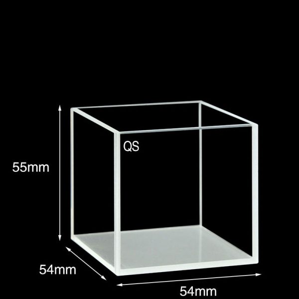 C504CR1 50mm Standard Cuvette 125ml Four Way Light Quartz Cover 1pc ea