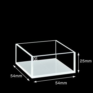 Quartz 50mm Standard Cuvette, 50ml, Sintered 83, Four-Way Light, No Cover, 1pc/ea, C504CR2