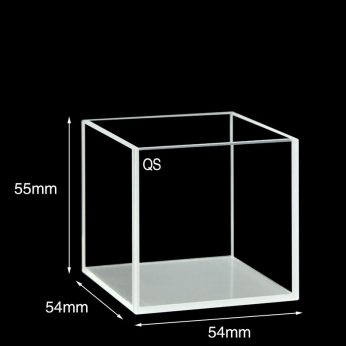 Quartz 50mm Standard  Cuvette, 125ml, Standard 80, Four-Way Light, Quartz Cover, 1pc/ea, C504CS1
