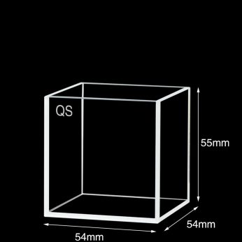Quartz 50mm Standard  Cuvette, 125ml, Sintered 83, Five-Way Light, Quartz Cover, 1pc/ea, C505CR4