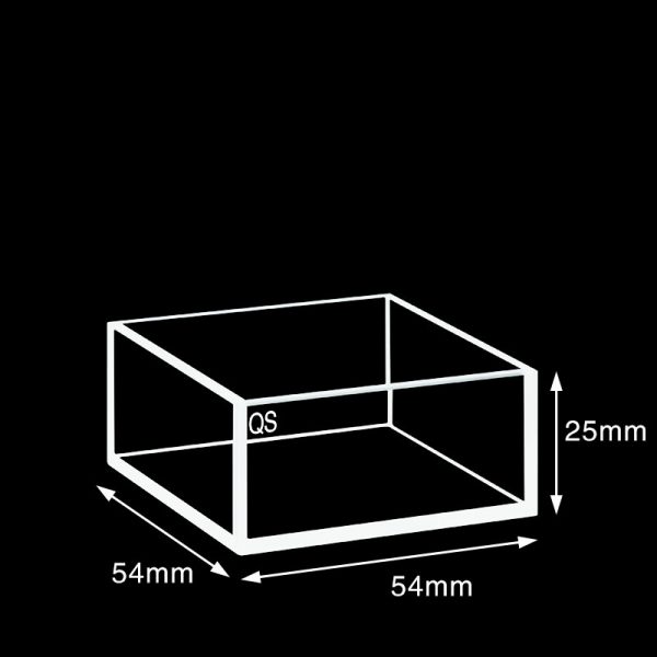 C505CR5 50mm Standard Cuvette 50ml Five Way Light Quartz Cover 1pc ea