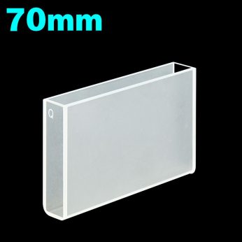 Quartz 70mm Standard Cuvette, 24ml, Sintered 83, Two-way Light, PTFE Cap, 1pc/ea, C702CR