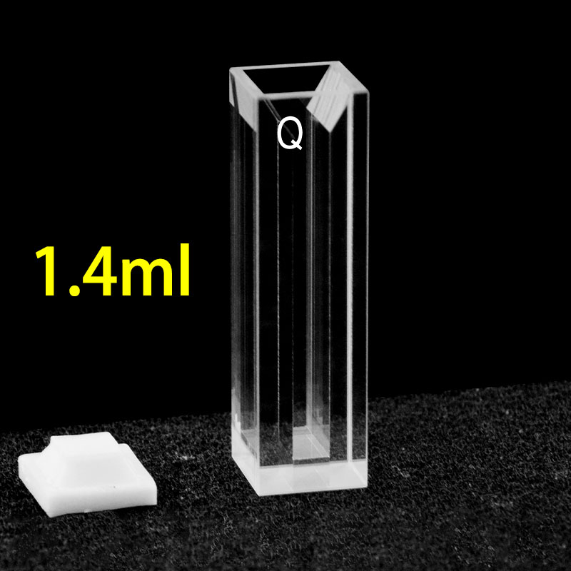 Quartz cuvette pack with optical-glue assembly