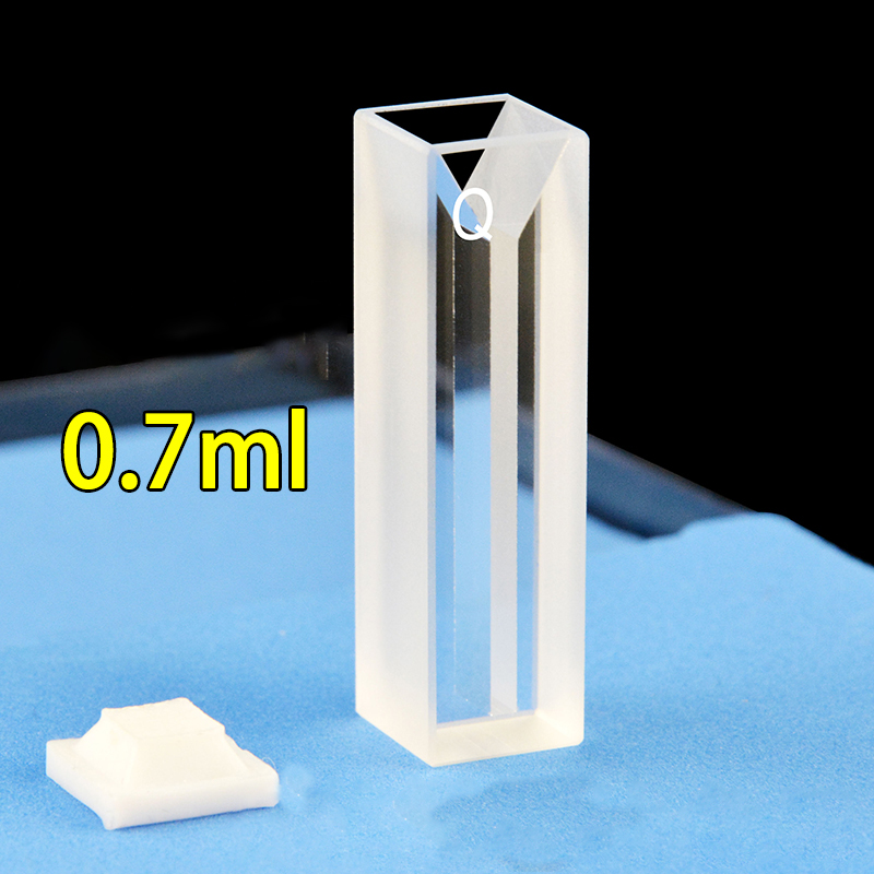 Glass cuvette pair, glue-assembled