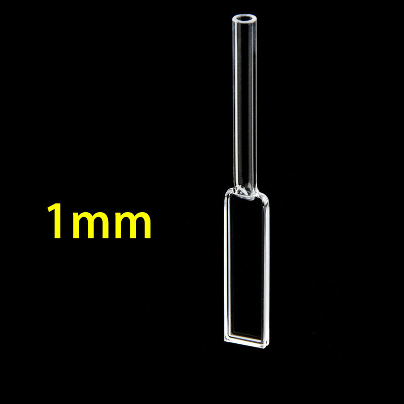 1mm short path quartz cuvette with tube