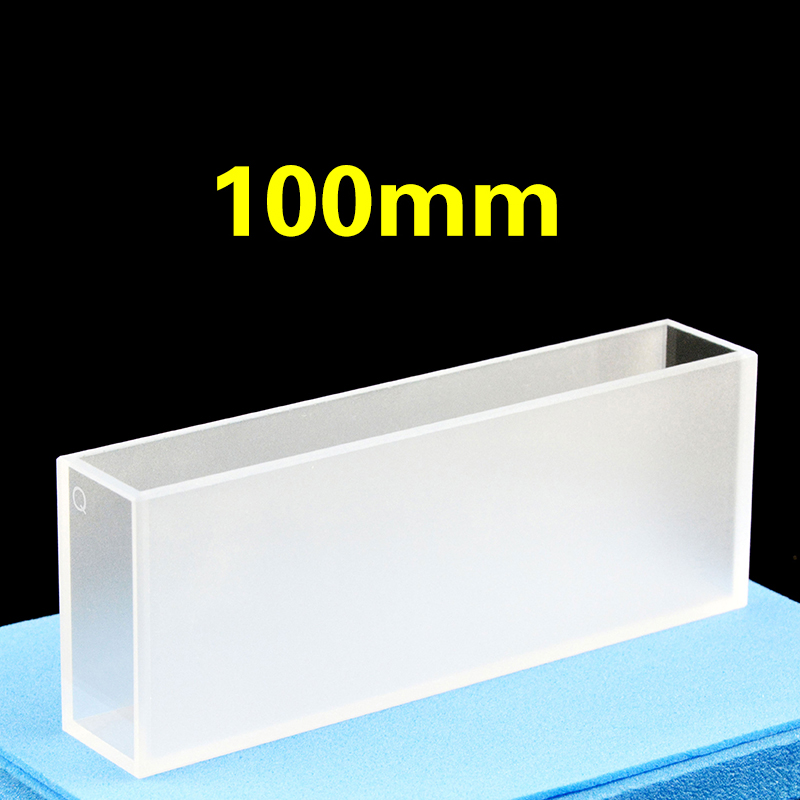 100 mm long-path quartz cuvette for trace analysis, fits the long sample compartment on Cary 5000 and Shimadzu UV-3600i