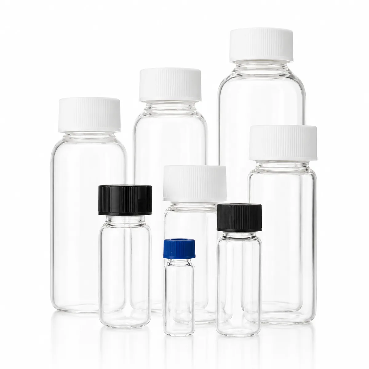 Quartz screw sample vials