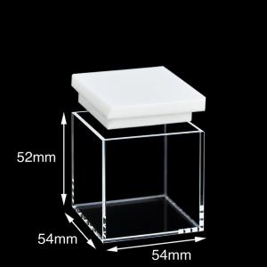 (MQQHC017) Quartz High-Capacity Cuvette, 50 mm Path, PTFE Lid, Five-Sided Optical Windows
