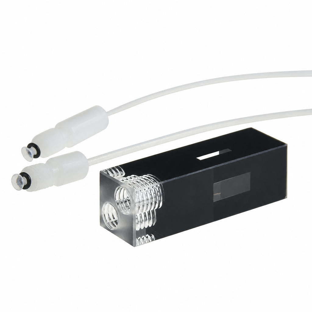 MQQFL003 quartz fluorescence flow cell, 10 mm path length
