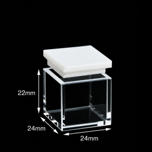 (MQQHC008) Quartz High-Capacity Cuvette, 20 mm Path, PTFE Lid, Five-Sided Optical Windows