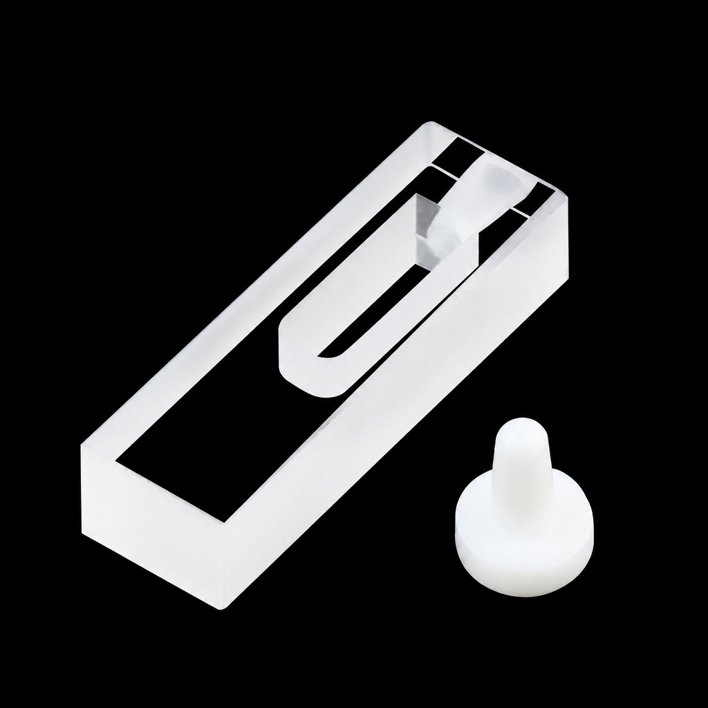 Quartz Stoppered Cuvette Sample Cell, 4 mm Path Length, 120 µL, 1 Piece