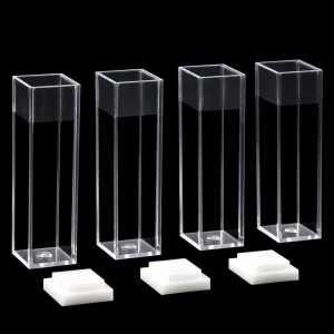 (MQPCU006) Plastic Standard Cuvette, Disposable Sample Chamber, Pack of 4